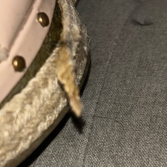 Black rivet women’s size 8 Tan wedge heals - Picture 2 of 11